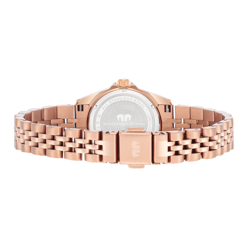 Damen Quarzuhr roségold Edelstahl roségold