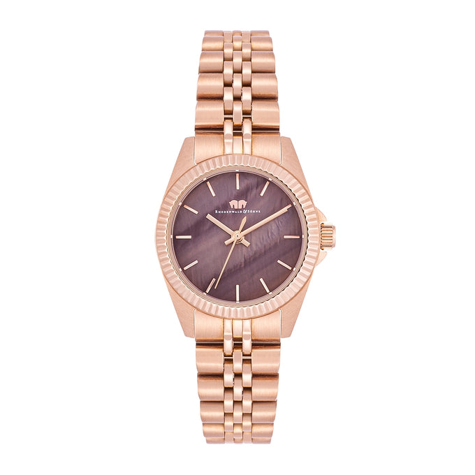 Damen Quarzuhr roségold Edelstahl roségold