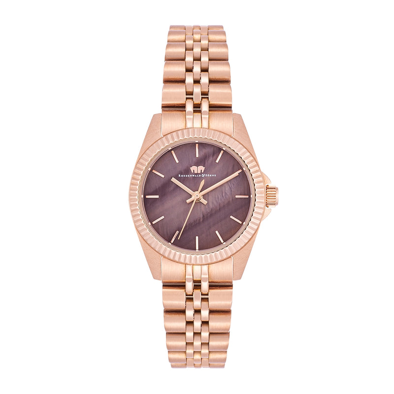 Damen Quarzuhr roségold Edelstahl roségold