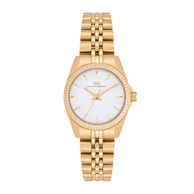Damen Quarzuhr gelbgold Edelstahl gelbgold