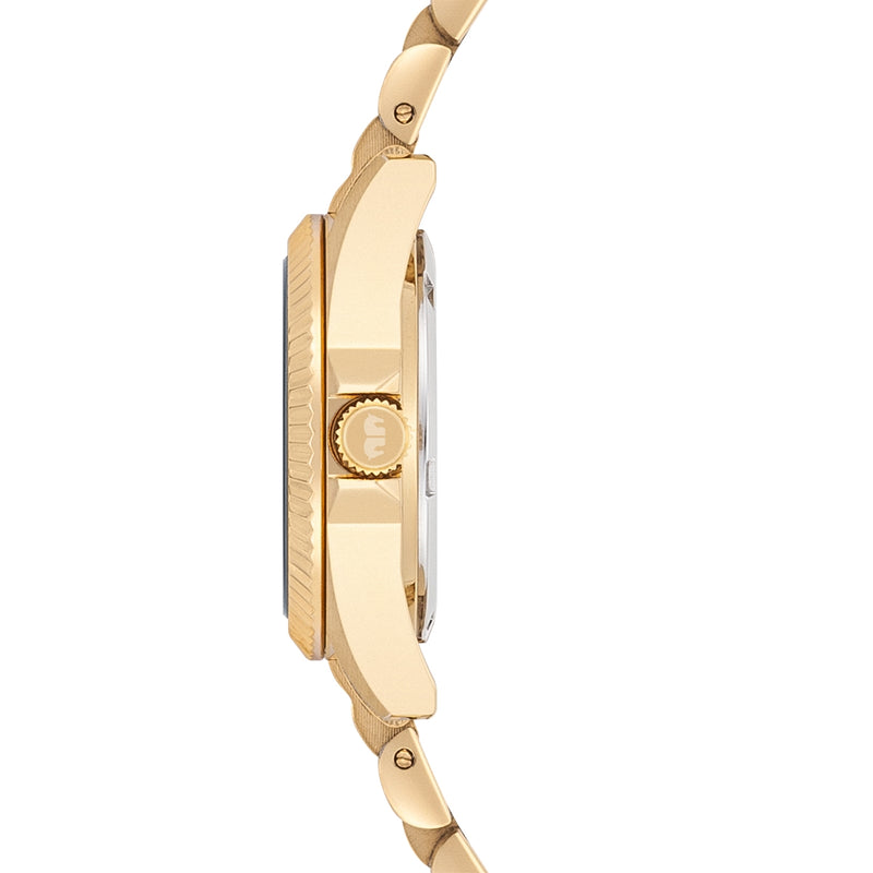 Damen Quarzuhr gelbgold Edelstahl gelbgold