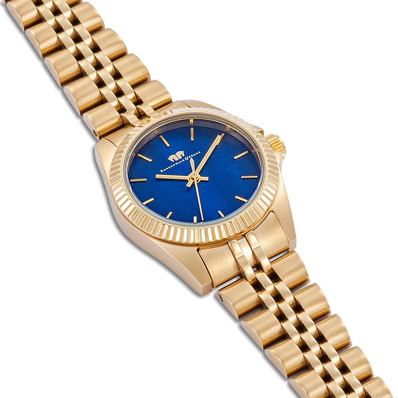 Damen Quarzuhr gelbgold Edelstahl gelbgold