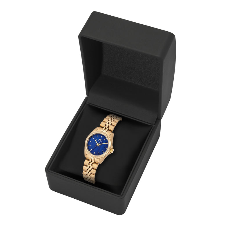 Damen Quarzuhr gelbgold Edelstahl gelbgold