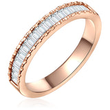 Ring Sterling Silber roségold Zirkonia weiß