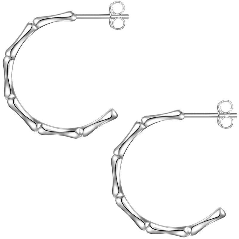 Halbcreolen Sterling Silber