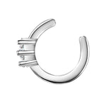 Ohrklemme Sterling Silber Zirkonia weiß