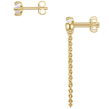 Ohrstecker Sterling Silber gelbgold Opal (synth.) weiß