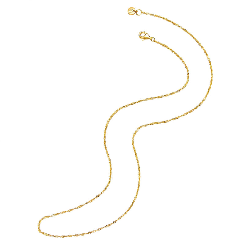 Kette Sterling Silber gelbgold