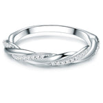 Ring Sterling Silber Zirkonia weiß