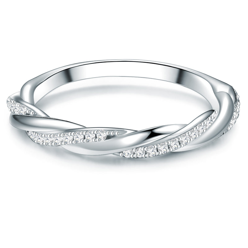 Ring Sterling Silber Zirkonia weiß