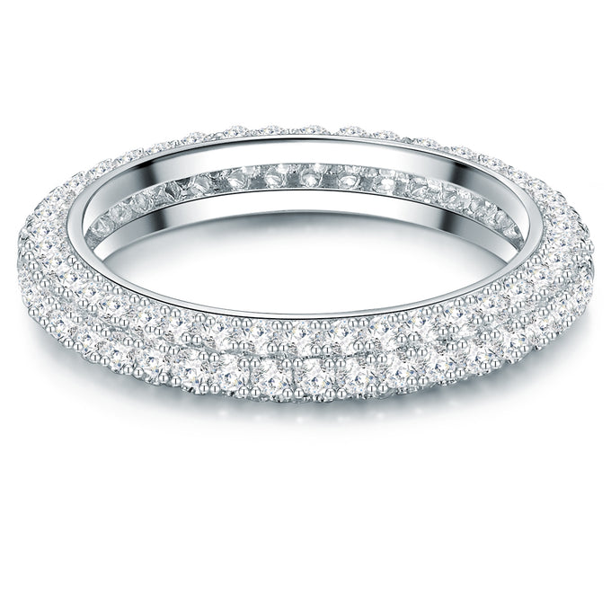 Ring Sterling Silber Zirkonia weiß