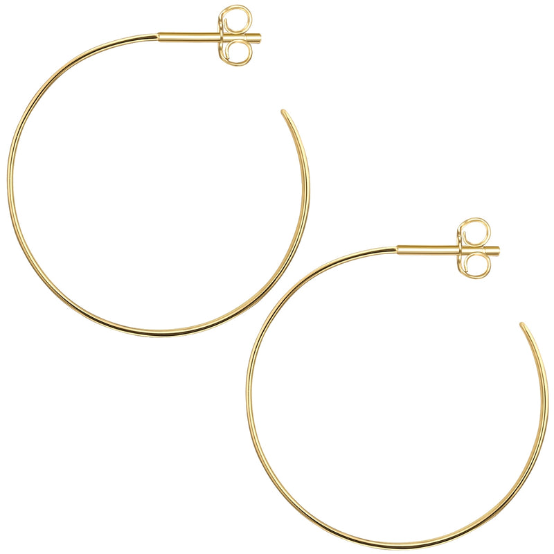 Creolen Sterling Silber gelbgold