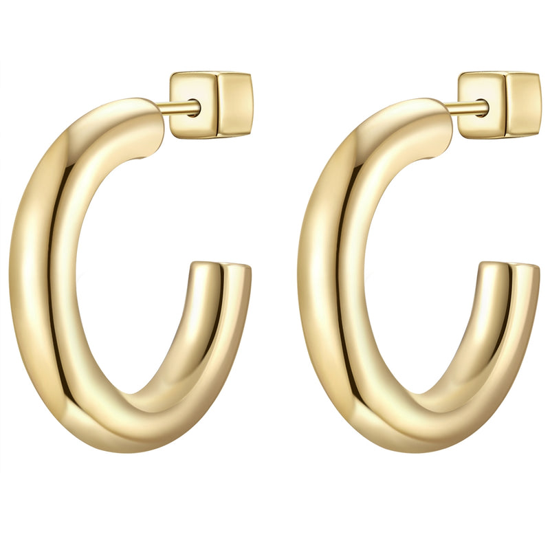 Creolen Sterling Silber gelbgold