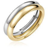 Ring Sterling Silber bicolor