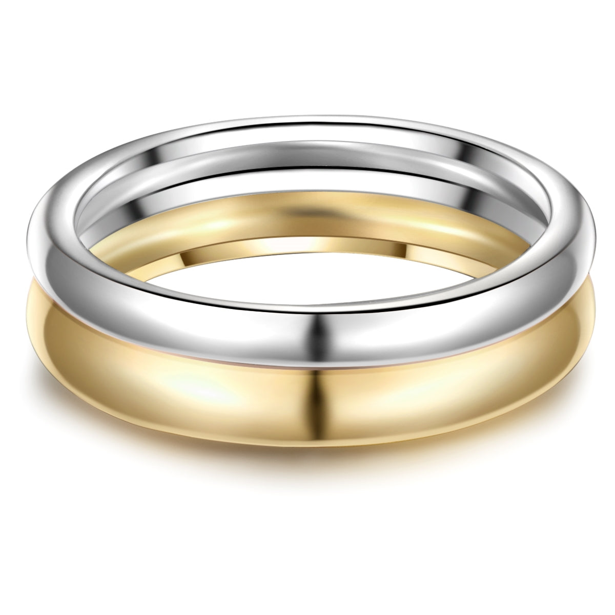 Ring Sterling Silber bicolor