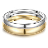 Ring Sterling Silber bicolor