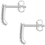 Ohrstecker Sterling Silber Zirkonia weiß