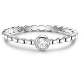 Ring Sterling Silber Zirkonia weiß