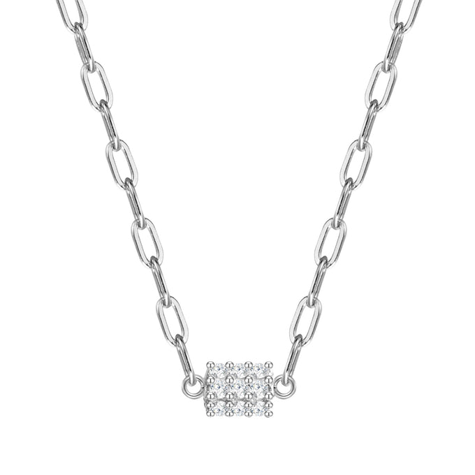 Kette mit Anhänger Sterling Silber Zirkonia weiß