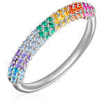 Ring Sterling Silber Zirkonia bunt