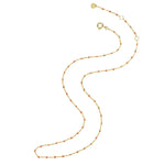 Kette Sterling Silber gelbgold Emaille orange