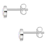 Ohrstecker Sterling Silber Opal (synth.)