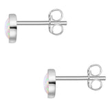 Ohrstecker Sterling Silber Opal (synth.)