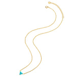 Kette mit Anhänger Sterling Silber gelbgold Türkis (rek.)