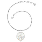 Armband Sterling Silber Süßwasser-Zuchtperle weiß