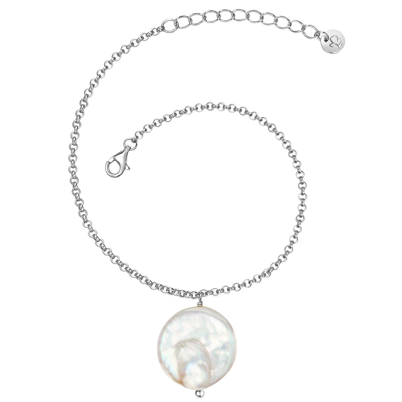 Armband Sterling Silber Süßwasser-Zuchtperle weiß