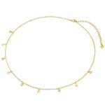 Kette Sterling Silber gelbgold Bergkristall