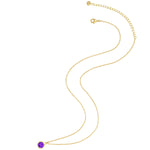 Kette Sterling Silber gelbgold Amethyst