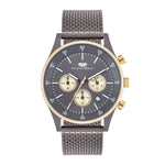Herren Chronograph gelbgold Edelstahl anthrazit
