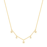 Kette mit Anhänger Edelstahl gelbgold Preciosa weiß
