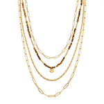 Kette gelbgold braun