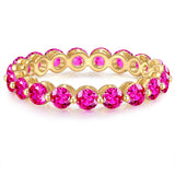 Ring gelbgold Kristall rosa