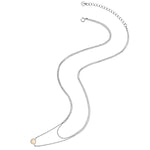 Kette mit Anhänger Sterling Silber Rosenquarz