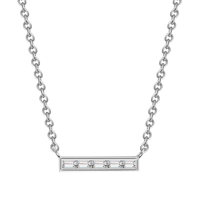 Kette mit Anhänger Sterling Silber Zirkonia weiß