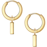 Creolen Sterling Silber gelbgold Zirkonia weiß
