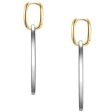 Creolen Sterling Silber bicolor