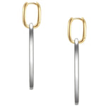 Creolen Sterling Silber bi-color