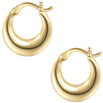 Creolen Sterling Silber gelbgold