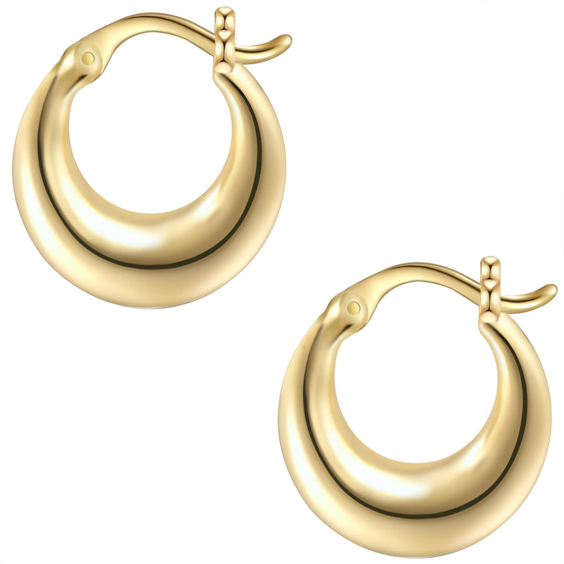 Creolen Sterling Silber gelbgold