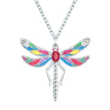 Kette mit Anhänger Perle (synth.) weiß verziert mit Kristallen von Swarovski® bunt