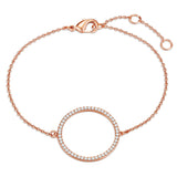 Armband roségold verziert mit Kristallen von Swarovski® weiß