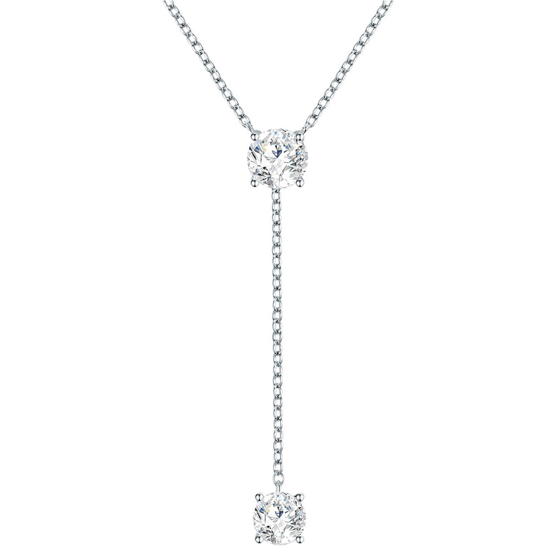 Kette verziert mit Kristallen von Swarovski® weiß