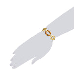 Armband gelbgold verziert mit Kristallen von Swarovski® weiß