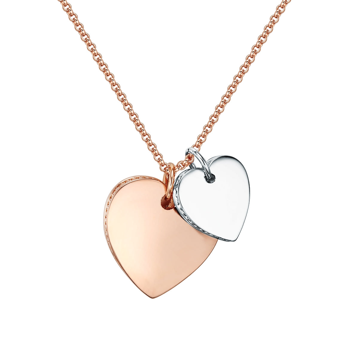 Kette mit Anhänger bicolor