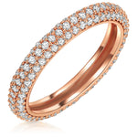 Ring roségold Zirkonia weiß