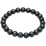 Armband Muschelkernperle anthrazit